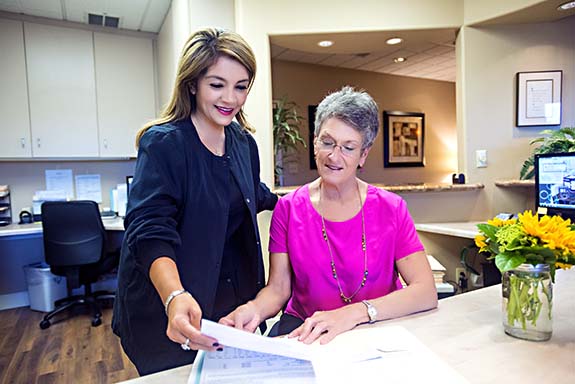 staff at front desk