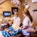 patient receiving dental care from James Mata DDS